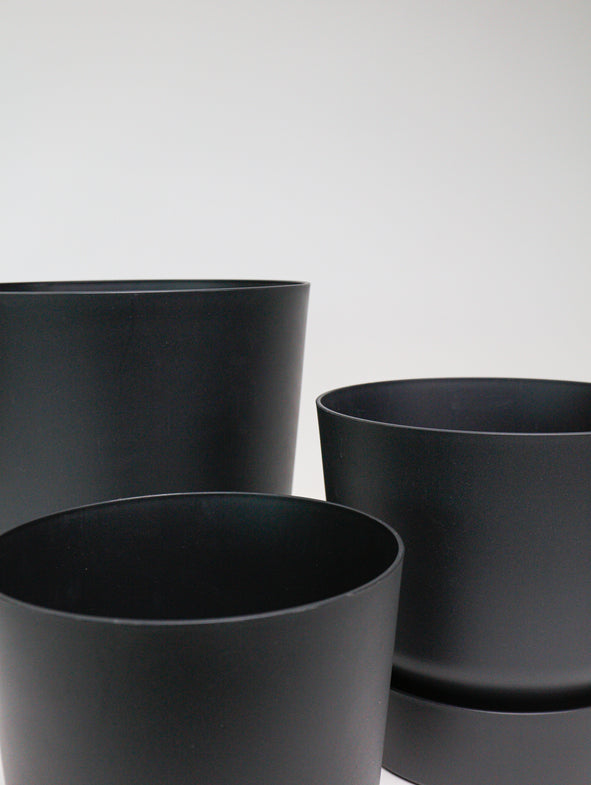Elho Reservoir Pot - Black - 5/set